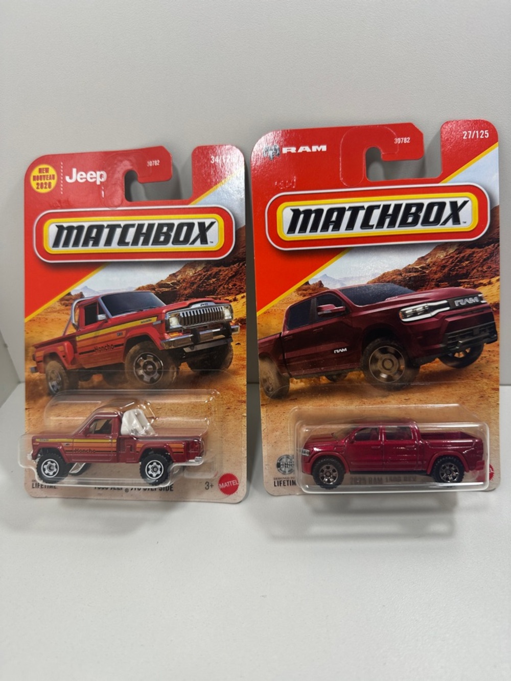 Matchbox Truck Bundle Jeep J10 Stepside & 2025 Ram 1500 REV 1:64 Diecast